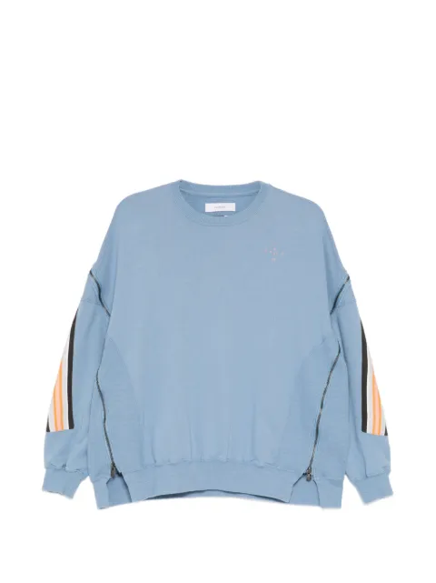 Facetasm zipped sweatshirt Blue NATSWU04