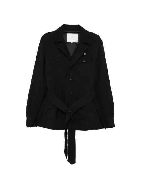 Setchu belted jacket Blue U251J020W033