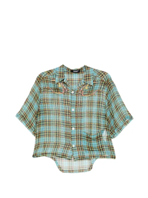 Undercover plaid shirt Blue UC1E1405
