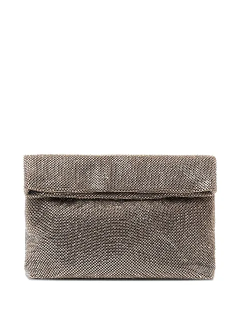 TWENTY FOURHAITCH Dunham Pewter maxi clutch bag Neutrals LB1006962PARG