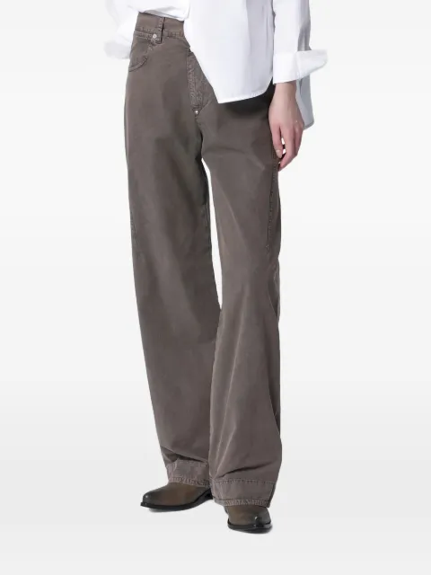 6397 high-waisted wide-leg trousers Brown NP420CO