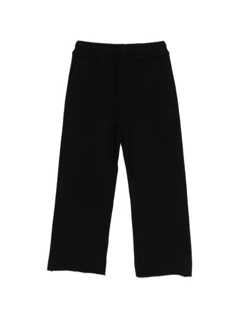 Thom Krom drawstring-fastening raw-hem track pants Black WST424