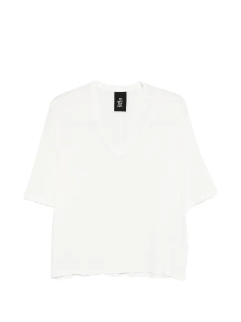 Thom Krom V-neck T-shirt White WTS622
