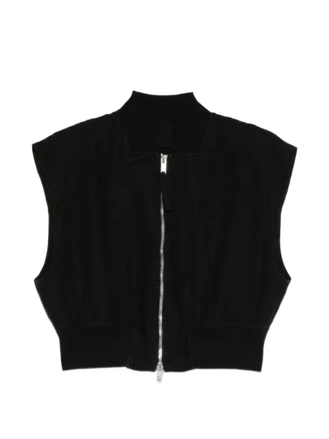 Thom Krom zip-up linen jacket Black WJ219
