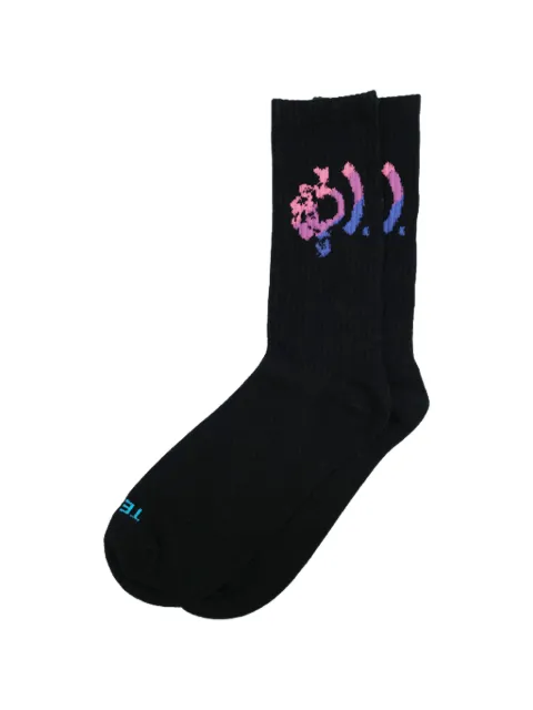 Denim Tears graphic-print socks Black DT347