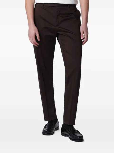 PT Torino logo-detail tailored trousers Brown CORSZ1Z00FWDNU68