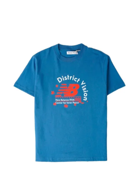 District Vision x New Balance logo-print T-shirt Blue DVLA001NB