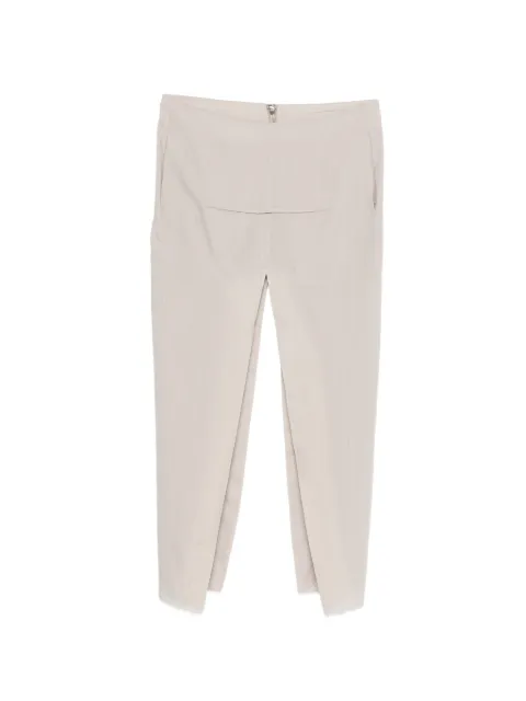 Rick Owens sliced frayed maxi skirt Neutrals RP01F6338WG