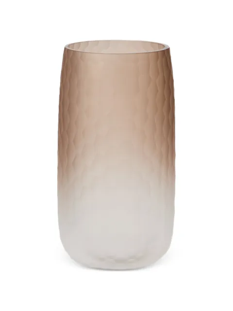 Brunello Cucinelli hammered Murano glass vase Neutrals MLGLASS07CBROW