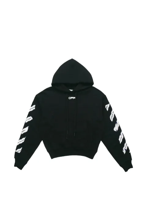 Off-White Arrows-print hoodie Black OMBB037S20E300031088