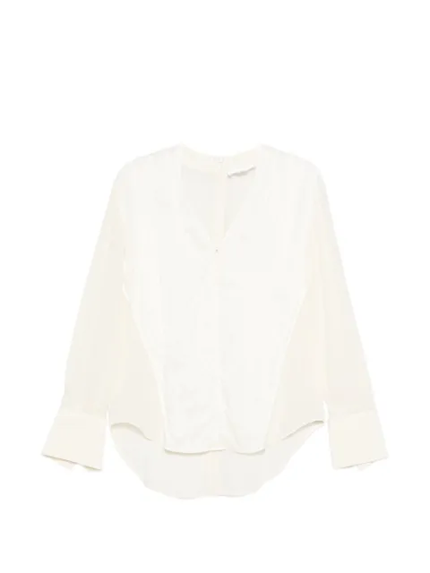 Victoria Beckham cuff detail blouse Neutrals 1126WTP007003B3