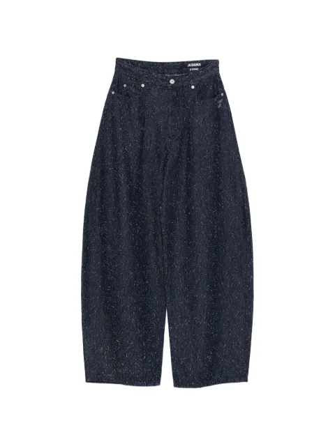 Jacquemus The Ovalo de-Nîmes denim jeans Blue PAW00609AD00054