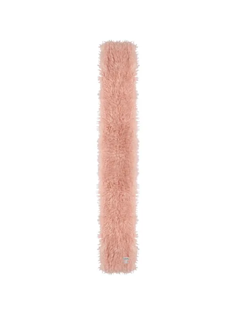 GANNI fluffy-texture scarf Pink A7248868