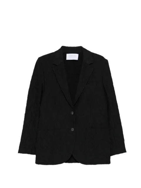 Harris Wharf London textured single-breasted jacket Black AL2535PYM