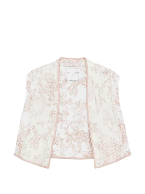 Forte Forte floral-pattern gilet White 14622MYJACKET