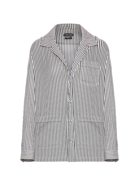 TOM FORD striped pyjama shirt White CA3335FAX1712