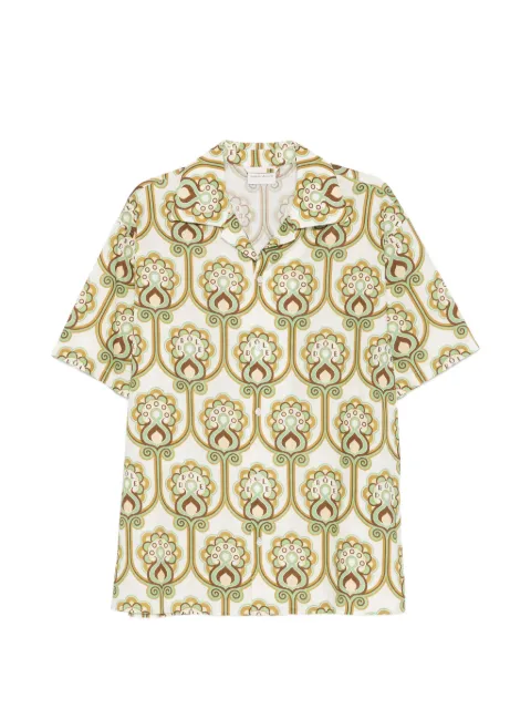 Drôle De Monsieur floral print shirt Green JSH228LI012GN00GN