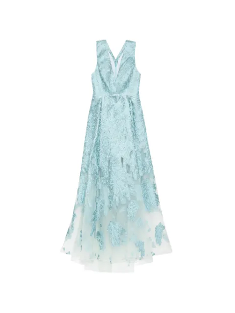 Saiid Kobeisy Brocade dress Blue RTWFW2525