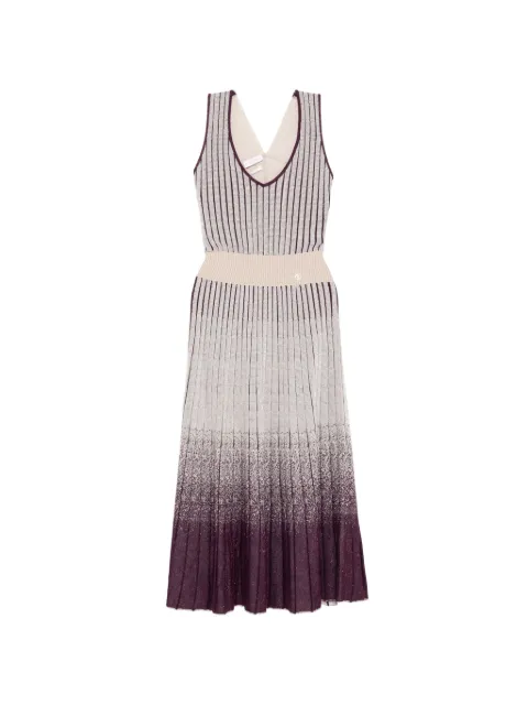 Saiid Kobeisy Degrade knitwear dress Neutrals RTWFW2509