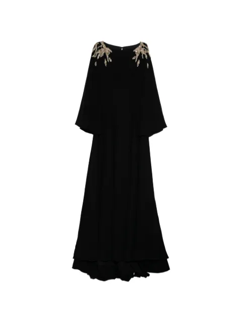 Saiid Kobeisy embellished crepe kaftan Black RTWFW2508