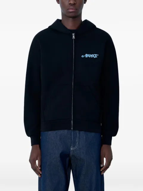 Awake NY zip-up hoodie Black AWKFW25HD001
