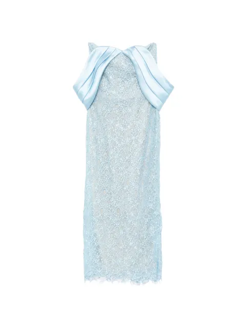 Saiid Kobeisy midi guipure dress Blue RTWFW2522