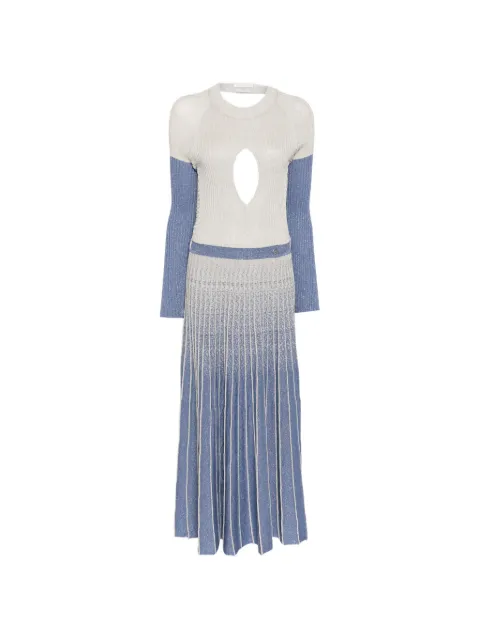 Saiid Kobeisy degrade knitwear dress Neutrals RTWFW2510