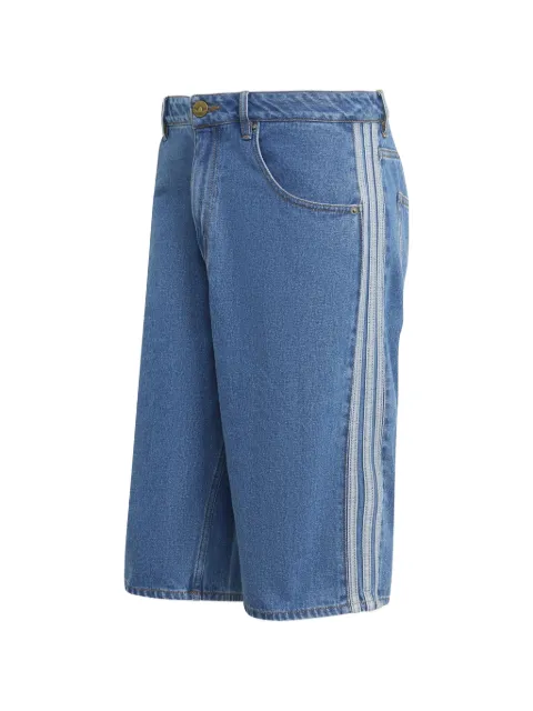 adidas side-stripe denim shorts Blue KD1500