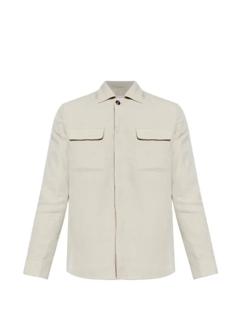 Eleventy chest-pockets jacket Neutrals M75GIAK08TES0M116