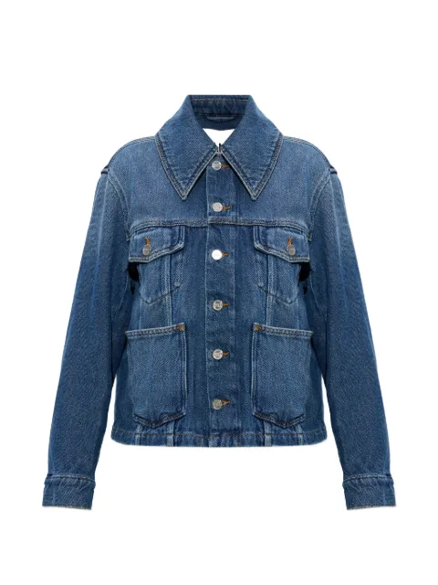 GANNI pocket denim jacket Blue A1010073