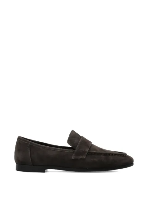 BLACK SUEDE STUDIO Arrow slip-on suede loafers Brown ARROW