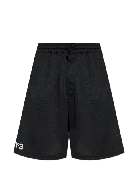 Y-3 logo drawstring shorts Black KF1083
