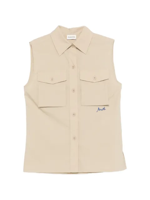 P.A.R.O.S.H. Ninja chest-pocket shirt Neutrals NINJA26D380651