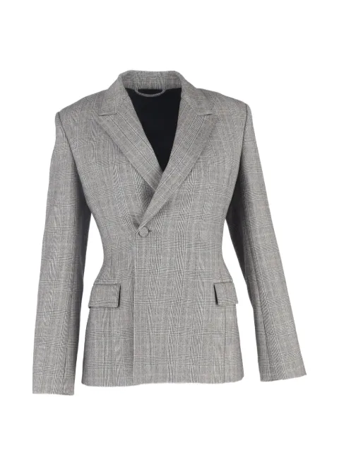 Balenciaga Pre-Owned Prince of Wales-check blazer Grey NAPPUGBCL649628W