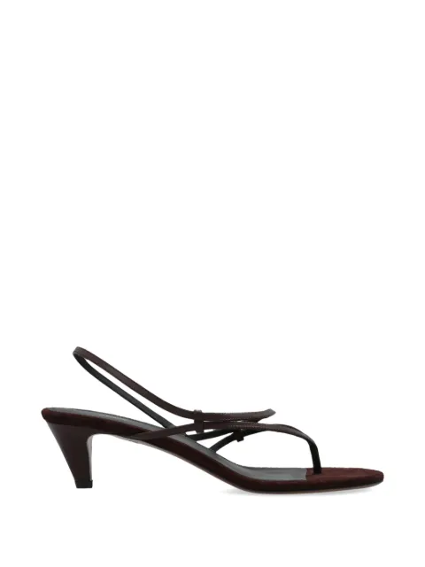 NEOUS Safi open-toe leather sandals Brown 00467N23SAFILEATHER