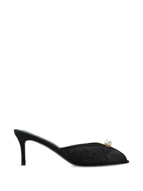 BLACK SUEDE STUDIO Debby peep-toe pumps Black DEBBY70
