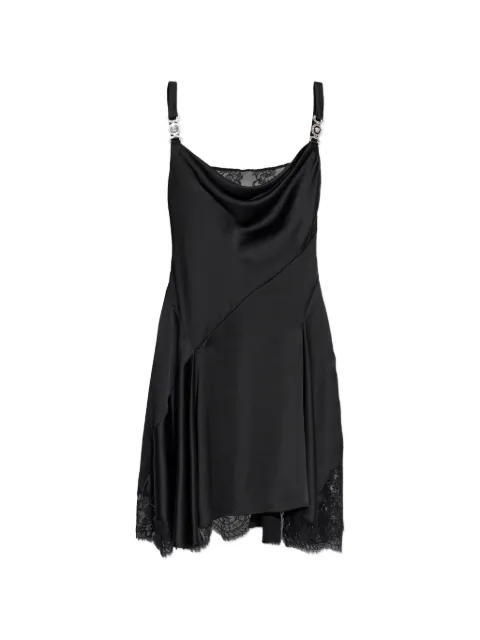 Versace lace-trim satin mini dress Black 10223821A12921
