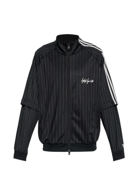 Y-3 stripe-pattern jacket Black KQ9719