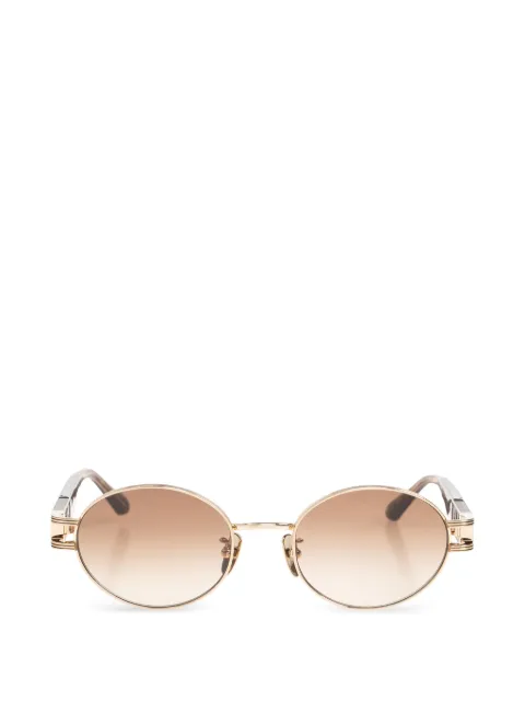 Linda Farrow Phoebe oval-frame sunglasses Brown LFL1657