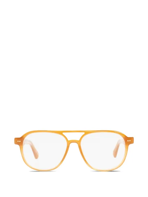 Jacquemus Altu pilot-frame glasses Orange JAC139