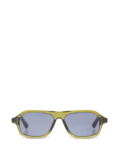 Jacquemus rectangle-frame sunglasses Green JAC127