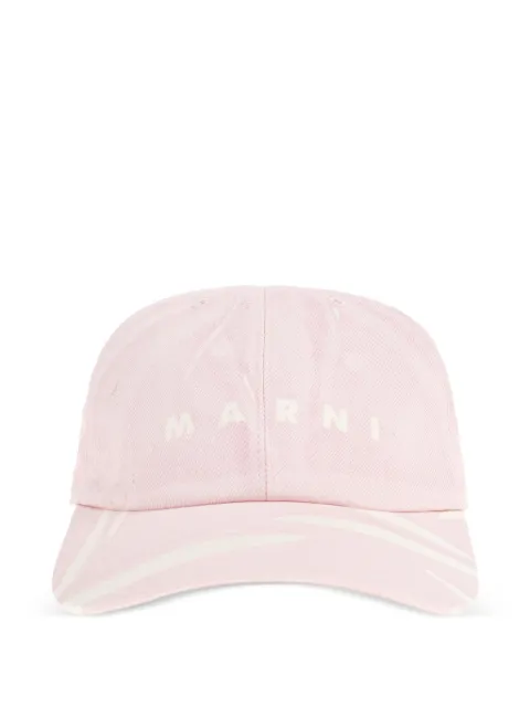 Marni logo baseball cap Pink CLMC0091A9USCY64