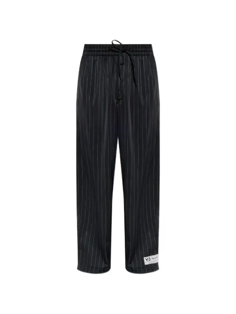 adidas pinstripe side-stripe track pants Black KQ9716