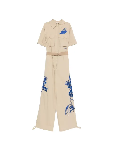 P.A.R.O.S.H. floral-embroidered jumpsuit Neutrals NINJA26D790745R