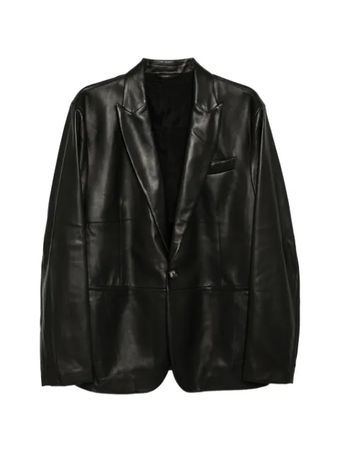Giorgio Armani leather blazer Black GM003094AF24485UC001