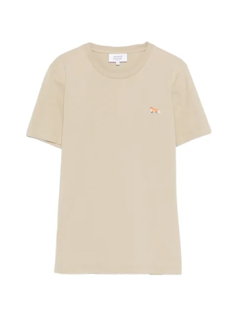 Maison Kitsuné fox motif T-shirt Neutrals PW00115KJ7026