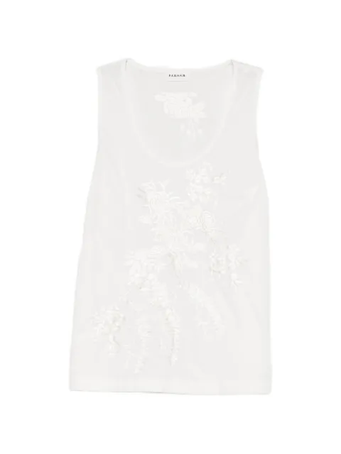 P.A.R.O.S.H. ruffled top White NINJA26D311737R