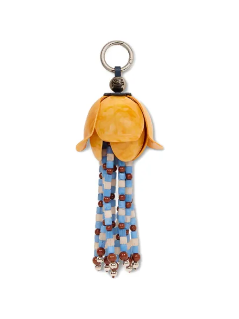 ETRO flower fringe charm Orange WP2I0055AR115