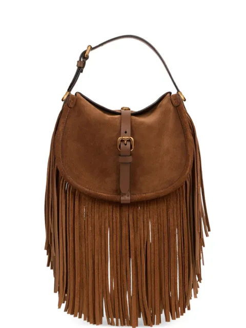 ETRO small suede Pony bag with fringes Brown WP1C0021AP469