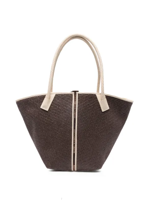 Alexander Smith Lauren woven handle tote bag Brown ABBDLRWL